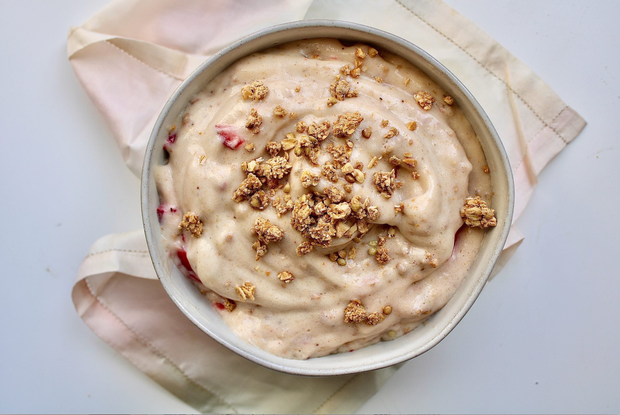 Rooted Living Peanut Butter Crunch Granola Nice Cream